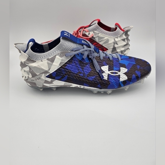 Under Armour Blur Smoke 2.0 MC LE 'USA' Football Cleats Men's Size 12.5 - Picture 1 of 6
